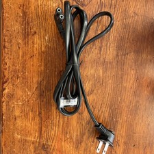 I-SHENG SP-12C E55943 7A 125V 6' Electronics Power Cord 2 Prong Right Angle picture