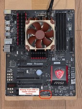 MSI 970 Gaming Motherboard AMD AM3+ Socket DDR3 | FX 6300 CPU | CPU Cooler Combo picture