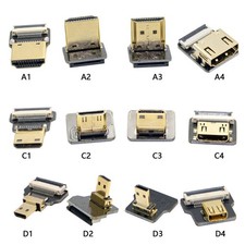 HDTV FPV Micro HDMI Mini HDMI  90 Degree Connector FPC Flexible Ribbon Cable picture