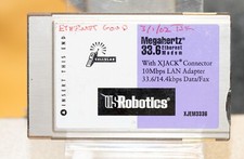 Vintage 3COM US Robotics Ethernet 10BaseT XJack XJEM3336 PCMCIA PC Card picture