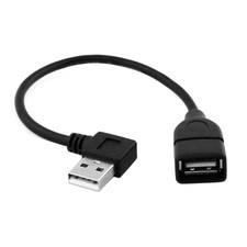 USB 2.0 Extension Cable 90 Degrees Angle USB A Male to A Female High Speed Lead picture