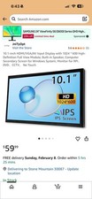 10.1-inch HDMI/VGA/AV Input Display with 1024 * 600 high-Definition Full View... picture