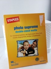 New Staples Photo Supreme Paper, 8 1/2
