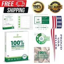 Eco-Friendly 100% Recycled Printer Paper, 8.5