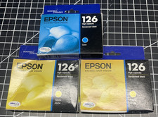 3x Genuine Epson - 126 Ink Cartridge  Printer Genuine Cyan Yellow OEM picture