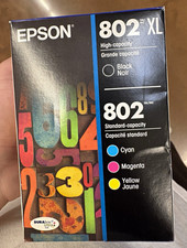 3 Epson Genuine/Original 802/802XL Inkjet Ink Cartridge Set BK C M Y picture