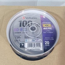 Verbatim Blu-ray Disc 20 Spindle 100GB 4X Speed BD-R XL VBR520YP20SD4 Printable picture