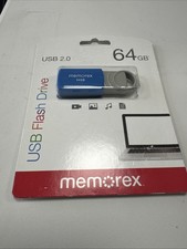 64GB USB Flash Drive  (MEMOREX Blue) picture
