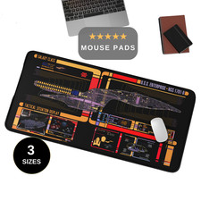 LCARS Enterprise D Mouse Pad, XL Desk Mat I Best of Both Worlds, Gaming Playmat picture