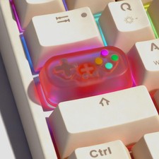 Artisan Keycap Custom Retro Game Controller Shaped Cap Red Keyboard Decor picture
