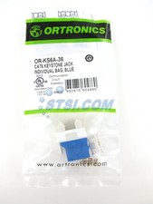 Ortronics OR-KS6A-36 TechChoice 6 Cat6 Keystone Jack, Blue ~STSI picture