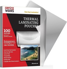 100 Pack of Thermal Laminating Pouches, 8.9