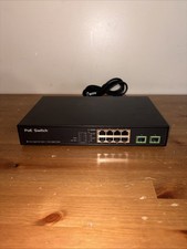 BV-Tech POE-SW802G 10 Gigabit Port Netwotk Switch 8 Port Gigabit PoE Works picture