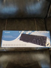 ProHT Pro USB Wired Keyboard New In Box Spill Resistant Quiet & Sensitive Touch picture