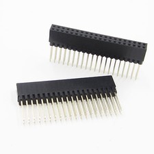 5Pcs 2.54mm Pitch 2x20 Pin 40 Pin Female Double Row Long Pin Header Strip PC104 picture