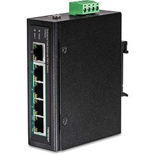 Trendnet TIPE50 5-Port Industrial Fast Ethernet PoE+ Switch Black picture