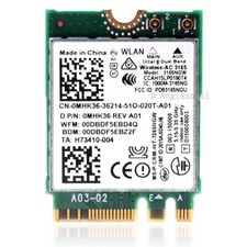 Intel Dual Band Wireless AC 3165 3165NGW 433Mbps BT 4.0 WLAN Card MHK36 For Dell picture