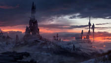 Landscape mountains snow Custom Gaming Mat Desk picture