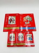 New Canon Inkjet Print Photo Paper Mixed Lot of 5 PP201,MP-101,GP-502, PP201 NOS picture