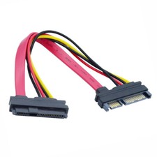 SFF-8482 SAS 29Pin to SATA 22Pin Hard Disk Drive Raid Extension Cable with Power picture
