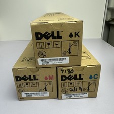 3 Genuine Factory Sealed Dell OEM Toner Cartridges CT201381 CT201382 CT201383 picture