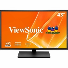 ViewSonic VX4381U-4K 43 Inch 4K Monitor, with HDR10 for Seamless Home and Office picture