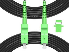 -50M(165ft) SC/APC to SC/APC Outdoor Fiber Optic Cable, Simplex Single Mode F... picture