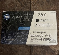 HP 26X Black High Yield Toner Dual Pack CF226XD/CF226X for LaserJet picture