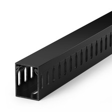 Black 1.6x1.2 Inch 6ft Cable Raceway Under Desk Wire Management Channel picture