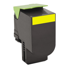 Lexmark 80C10Y0 Yellow Toner Cartridge 1000 Yield Genuine Printer New picture
