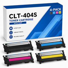 CLT-404S 4PK M/C/Y/BK Toner Cartridge Set SL-C430 SL-C430W SL-C432 SL-C432W picture