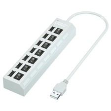 7-Port USB 2.0 Multi Charger Hub +High Speed Adapter ON/OFF Switch Laptop PC LOT picture