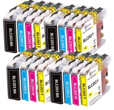16 PK Premium Ink fits Brother LC203 Series MFC-J680DW MFC-J885DW MFC-J4420DW picture