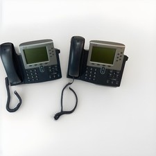 Cisco Phone CP-7962G Unified VoIP IP Business Phones with Stand. (Lot of 2) picture