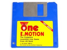 The One for Amiga Game Disk 1 US Gold 'E-Motion' Games Floppy Disk for Commodore picture