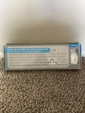 WIRELESS KEYBOARD AND MOUSE SET- White color-new in box picture