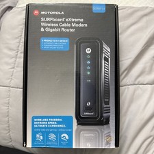 Never used Motorola SBG6580 Wireless Cable Modem  & Gigabit Router  picture