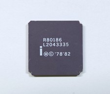 Intel R80188 80188 80186 vintage CPU GOLD/Ceramic picture