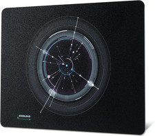 XVX Glass Mousepad Gaming, Overload Black Tempered Glass Mouse Pads for Gaming,P picture