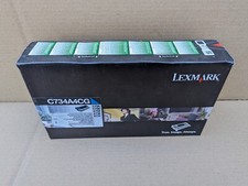 Lexmark C734A4CG Cyan Toner Cartridge Genuine C734 C736 X734 X736 X738 picture