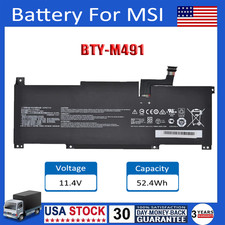 NEW BTY-M491 Battery For MSI Modern 15 A10M A11M Summit B15 A11M Stealth 15M picture