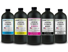 LED Curable UV Ink For Epson L800 i3200 DX5 XP600 Heads Liter Bottle MADE IN USA picture