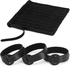 150PCS Reusable Fastener Straps - 6 Inch Cable Management Ties, Adjustable Hook picture