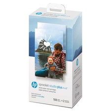 HP Sprocket Studio Plus 4x6 Photo Paper, 108 Sheets + 2 Cartridges – Sealed picture