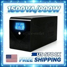 1500VA/900W Backup UPS Power Supply with 3 Outlets, Ideal for Home and Office picture