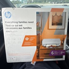 HP ENVY 6055e Wireless Color All-in-One Inkjet Printer w/Scan Copy new sealed  picture