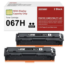JEOSTARKY Compatible Canon 067H Black Toner Cartridge 2-Pack Laser picture