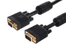 VGA Monoprice 10' SVGA Super VGA M/F Monitor Cable with Ferrites (Gold Plated) picture