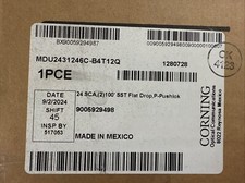 Corning  MDU2431246C-B4T12Q (2)100’ SST Flat Drop P-Pushlok 24 SCA picture
