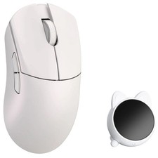 WLANmouse Huan White |NEW ORIGINAL PACKAGING| Magnesium Gaming Mouse| 48g | 8k |+Display Receiver  picture